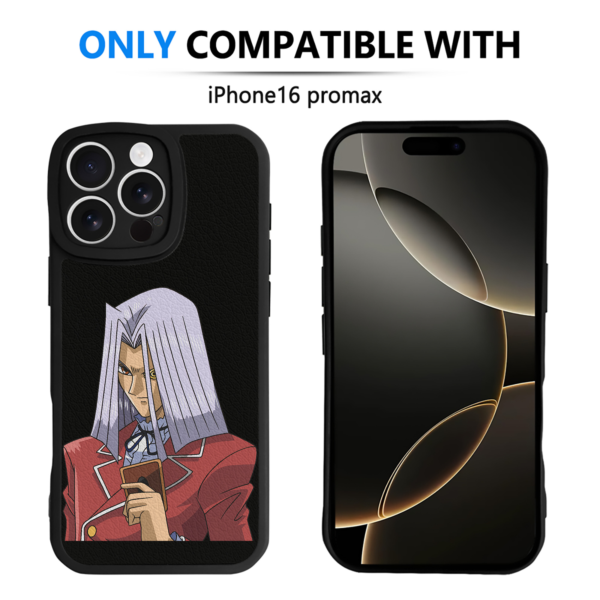 遊☆戯☆王 Yu-Gi-Oh! 【iPhone 16シリーズ対応】シリコンスマホケース（レザー調） 材質：シリコン